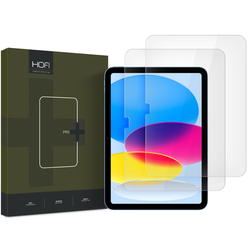 Szkło hartowane, szybka, zabezpieczenie ekranu, ochrona wyświetlacza Hofi Glass Pro+ do iPad 10 gen. 2022, 2 sztuki